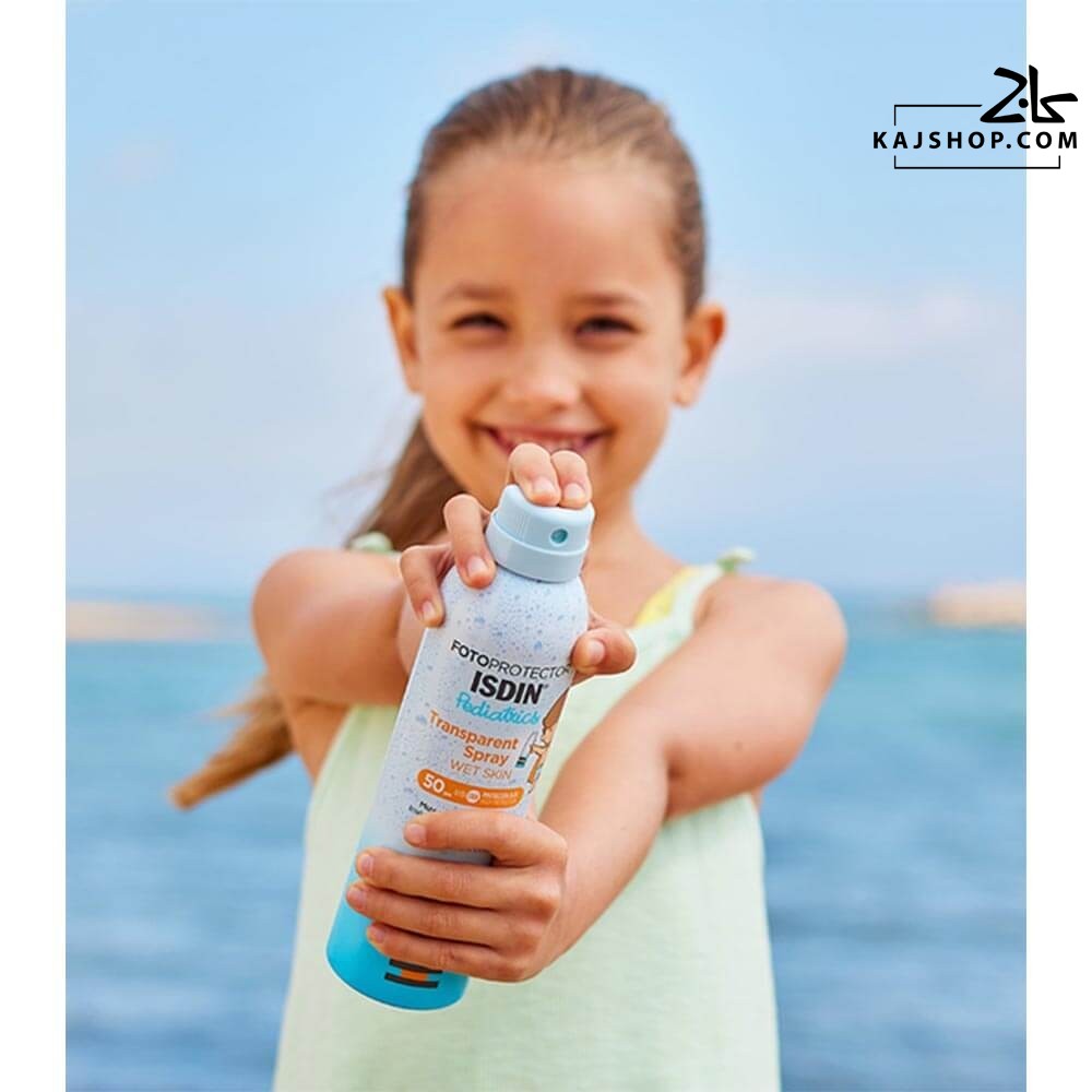 اسپری ضد آفتاب بی رنگ کودکان ایزدین SPF50
