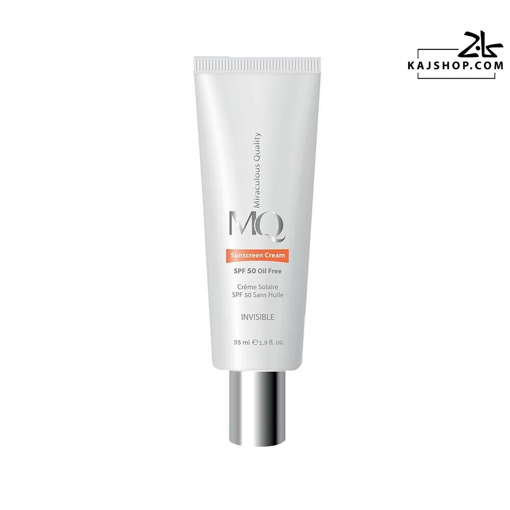 کرم ضد آفتاب بی رنگ فاقد چربی ام کیو SPF50