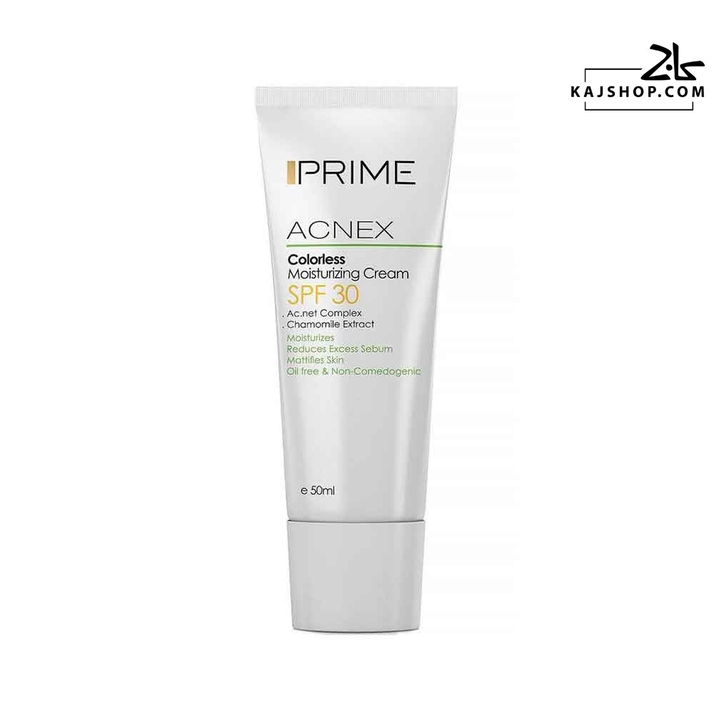 کرم مرطوب کننده بی رنگ پریم مناسب پوست چرب SPF30