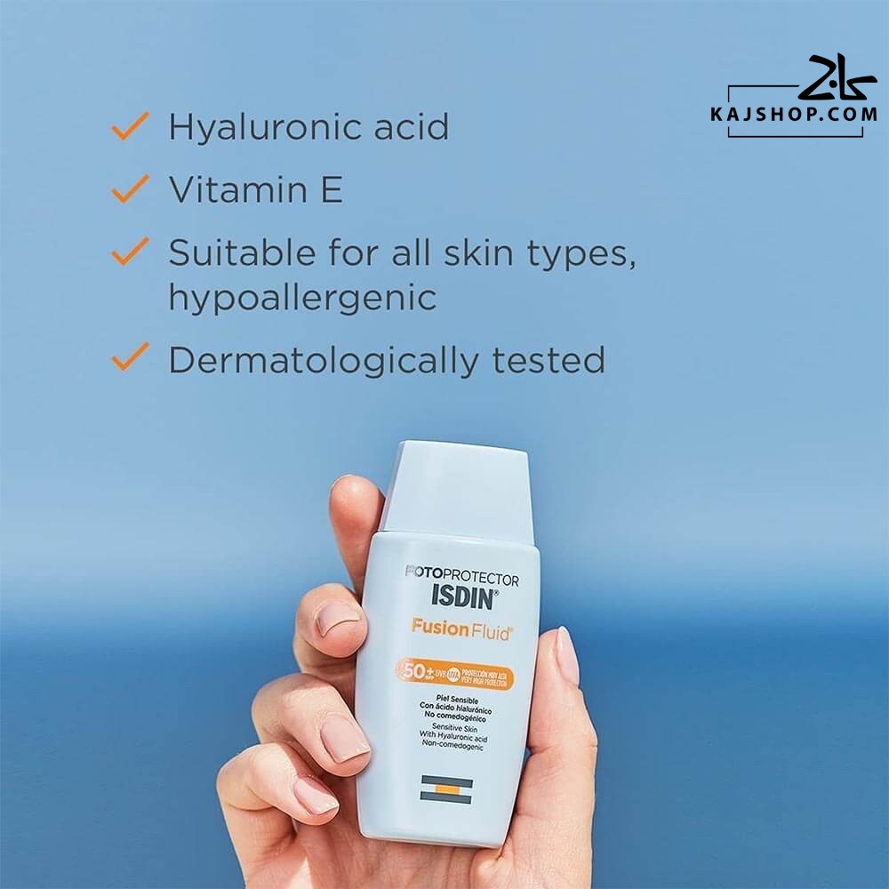 کرم ضد آفتاب فیوژن فلویید بی رنگ ایزدین SPF50