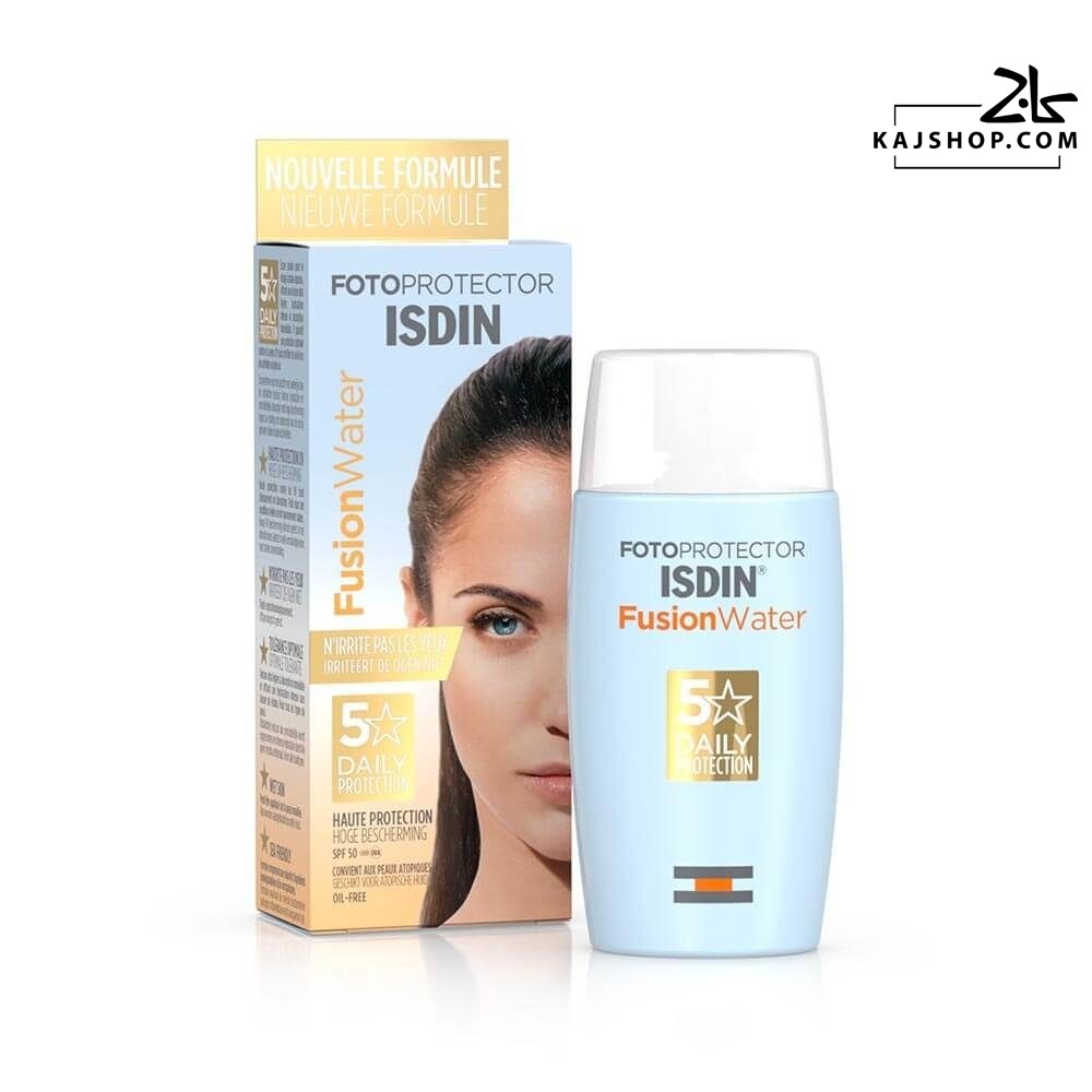 کرم ضد آفتاب ایزدین فیوژن واتر بی رنگ SPF50