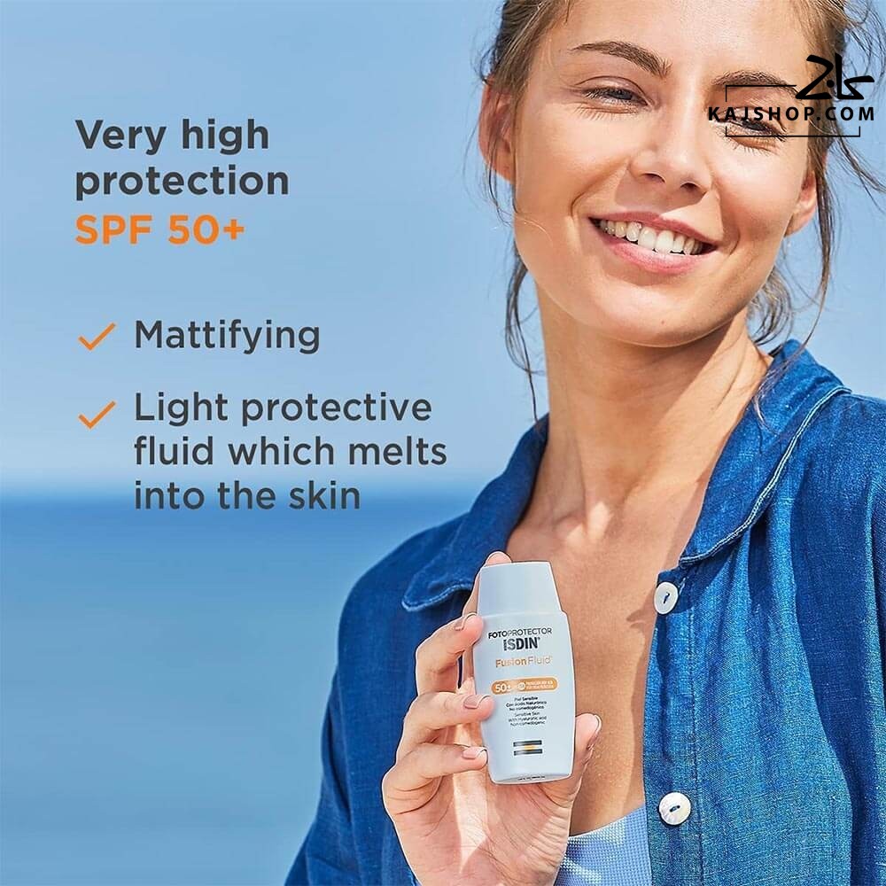 کرم ضد آفتاب فیوژن فلویید بی رنگ ایزدین SPF50