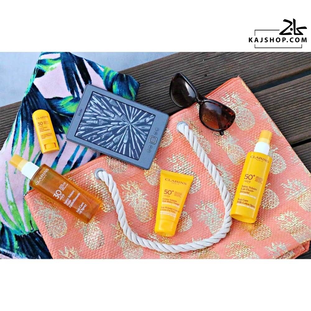اسپری ضد آفتاب بی رنگ کلارنس SPF15