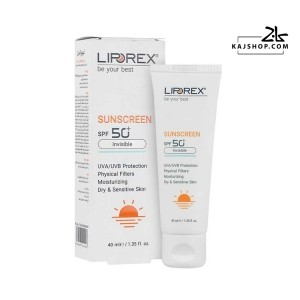 کرم ضد آفتاب بی رنگ پوست خشک و حساس لیپورکس SPF50