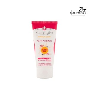 کرم ضد آفتاب بی رنگ ضد چروک سان سیف SPF50