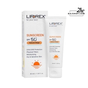 کرم ضد آفتاب رنگی پوست خشک و حساس لیپورکس SPF50
